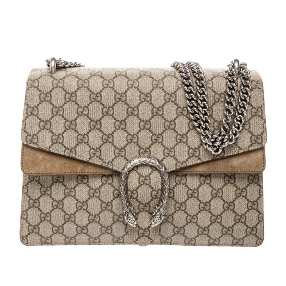 Duplicate** Gucci Beige Dionysus GG Supreme Shoulder Bag